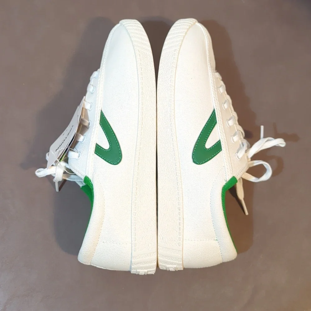 Tretorn Canvas Women's Tennis Shoes Size 10W Comfort Insole System White Green